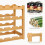 Bamboo Wine Rack 4-Tier 12-Bottle Countertop Holder 4
