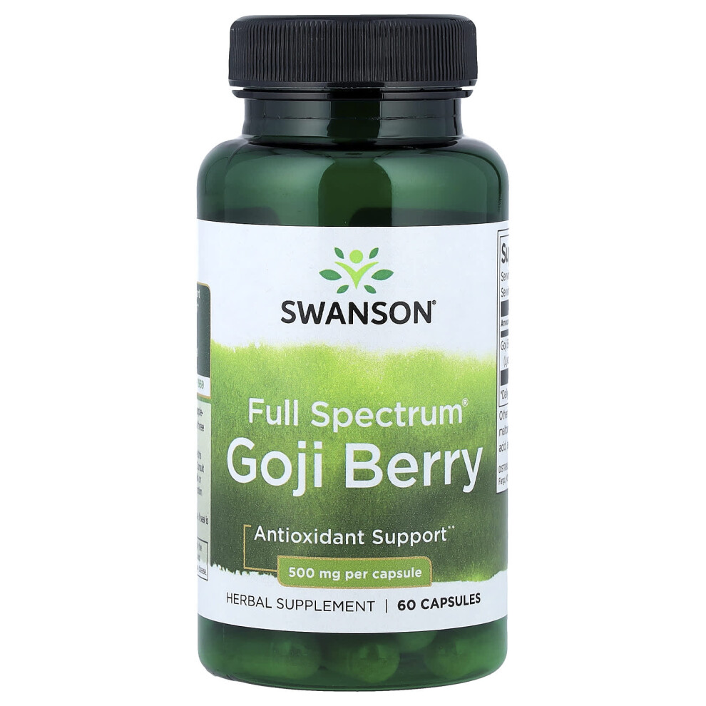 Swanson Full Spectrum Goji Berry, 500Mg - 60 Caps