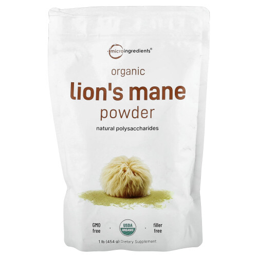 Micro Ingredients, Οργανική Λέων's Mane Powder, 1 lb (454 g)
