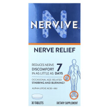 Nervive, Nerve Relief, 30 Tabletter