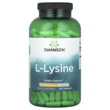 Swanson, L-Lysin, 500 mg, 300 Kapseln