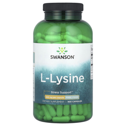 Swanson, L-Lysin, 500 mg, 300 Kapseln
