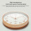 Silent Quartz Wall Clock, Round Plastic Dial, 20cm 5
