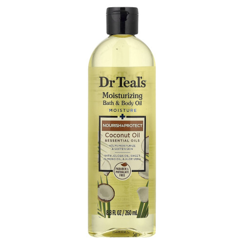 Dr. Teal's, Ulei de Băi și Corp, Ulei de Coco, 8.8 fl oz (260 ml)