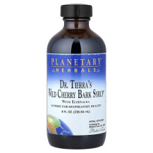 Planetary Herbals, Dr. Tierra's Siroppo di Corteccia di Ciliegio Selvatico, 8 fl oz (236.56 ml)