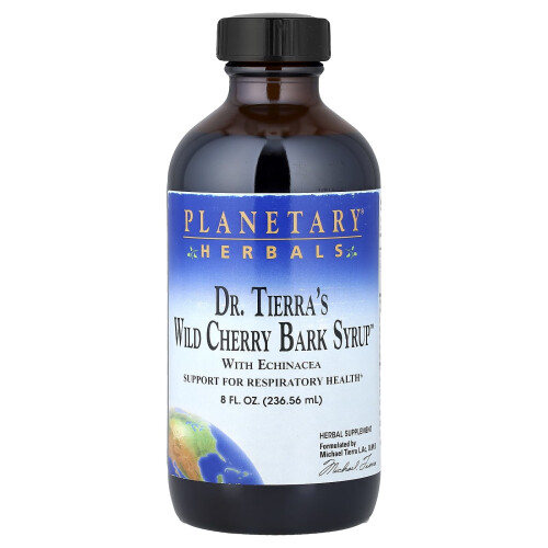 Planetary Herbals, Dr. Tierra's Wild Cherry Bark Σιρόπι, 8 fl oz (236.56 ml)