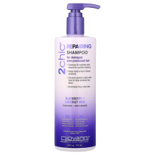 Giovanni, 2chic, Reparera Shampoo, För Skadade, Överprocessade Hår, Blackberry + Kokosmjölk, 24 fl oz (710 ml)