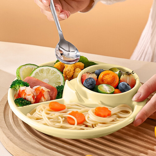 XiYing Plastic Dinner Plates with 5 Compartments 7.68 2
