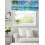 Cortina de varão azul oceano 42x18 polegadas 3