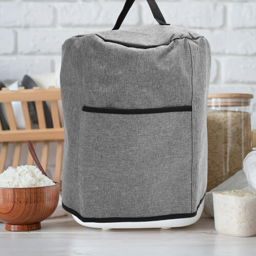 1 Stück Küchengeräteabdeckung, grau, Polyester, staubdicht, für den Hausgebrauch 1