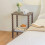 Side Table with Storage Shelf Rustic Brown 2-Tier 6
