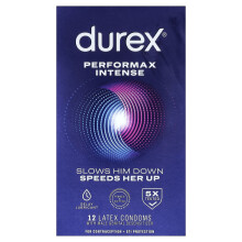 Durex, Performax Intens, Regulär Fit, 12 Latex Condomer