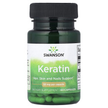 Swanson, Keratiini, 50 mg, 60 Pillereitä