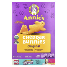 Annie's Homegrown, Organische Cheddar Bunnies, Gebakken Snack Crackers, 7,5 oz (213 g)