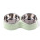 Gamelle double pour chiot en acier inoxydable (verte) 6