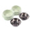 Gamelle double pour chiot en acier inoxydable (verte) 7