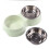 Gamelle double pour chiot en acier inoxydable (verte) 8