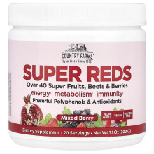Country Farms, Super Reds, Misto di Frutta, 7.1 oz (200 g)