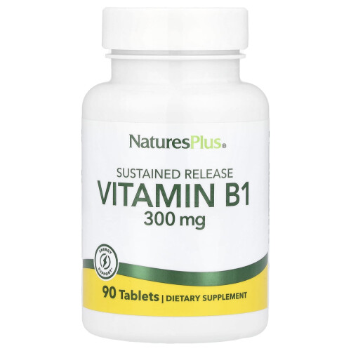 NaturesPlus, Witamina B1, 300 mg, 90 Tabletki