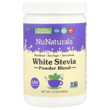 NuNaturals, Polvere di Stevia Bianca, 12 oz (340 g)