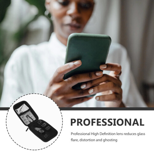 Kit de lentes para câmera de smartphone 7 em 1 – Olho de peixe, Macro e 1