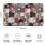 Tapete de banheiro floral antiderrapante em microfibra, 43 x 76 cm (17 x 30 polegadas) 3