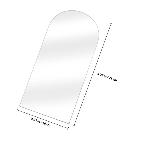 OUNONA Frameless Irregular Mirror Decorative Wall Mirror Acrylic Reflection Interior Decorators 1Pack 1