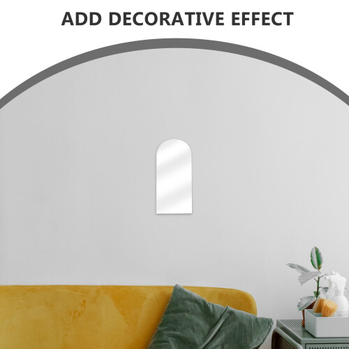 OUNONA Frameless Irregular Mirror Decorative Wall Mirror Acrylic Reflection Interior Decorators 1Pack 2