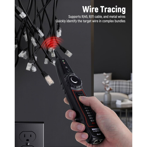 RJ45RJ11 Kabeltester og Tonegeneratorsæt 2