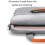 Bolsa protetora 360 para laptop de 16,5 polegadas, maleta fina e impermeável para MacBook Air/Pro de 15 polegadas, Surface Laptop 5/4, Chromebook 8