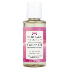 Aceite de Castor de Heritage Store, Tratamiento Nourrante, 2 fl oz (59 ml)