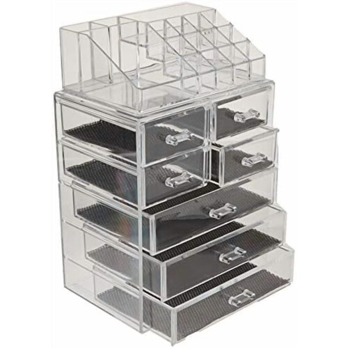 Akryl makeup-organisator med 7 skuffer 2