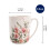 Κεραμικές κούπες Bico Pink Dandelion 16oz σετ των 4 2