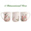 Κεραμικές κούπες Bico Pink Dandelion 16oz σετ των 4 3