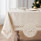 Linen-Effect Polyester Tablecloth Rectangular 52x70 in 3