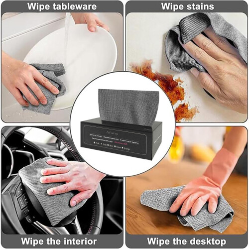 Microfiber Cleaning Towels Lint-Free Reusable 20-Pack 2