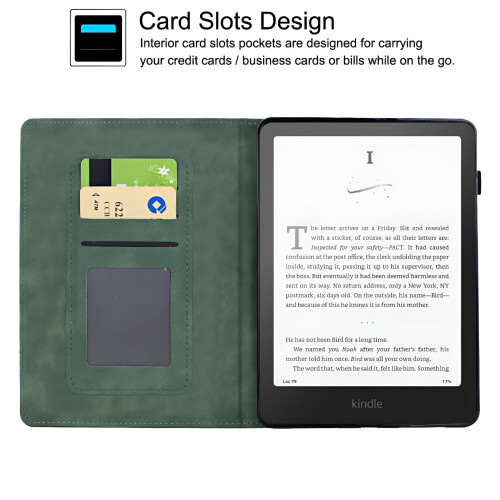 Δερμάτινη θήκη πορτοφολιού Kindle Paperwhite 12ης γενιάς 2024PU 7" 2