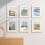 Ensemble de 9 cadres photo 11x14 en bois composite blanc 5
