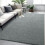 Grågrønt memory foam tæppe 12x1,8 m skridsikkert vaskbart 2