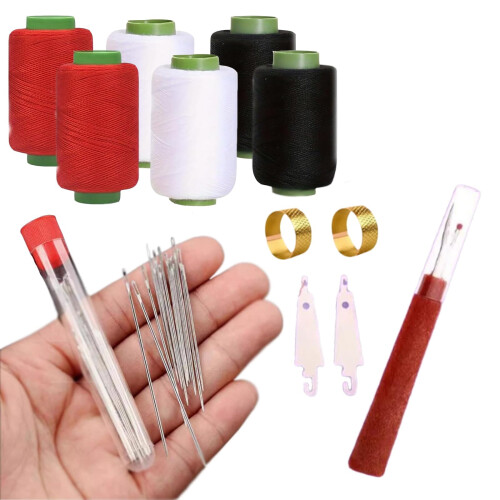 Set de scule de cusut, kit de cusut manual cu ajutor de înfilare, 37 de piese 1