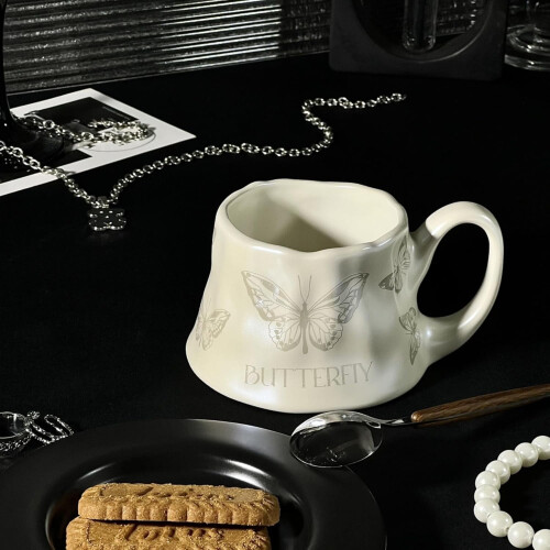 Κεραμική κούπα καφέ Butterfly 11oz 1