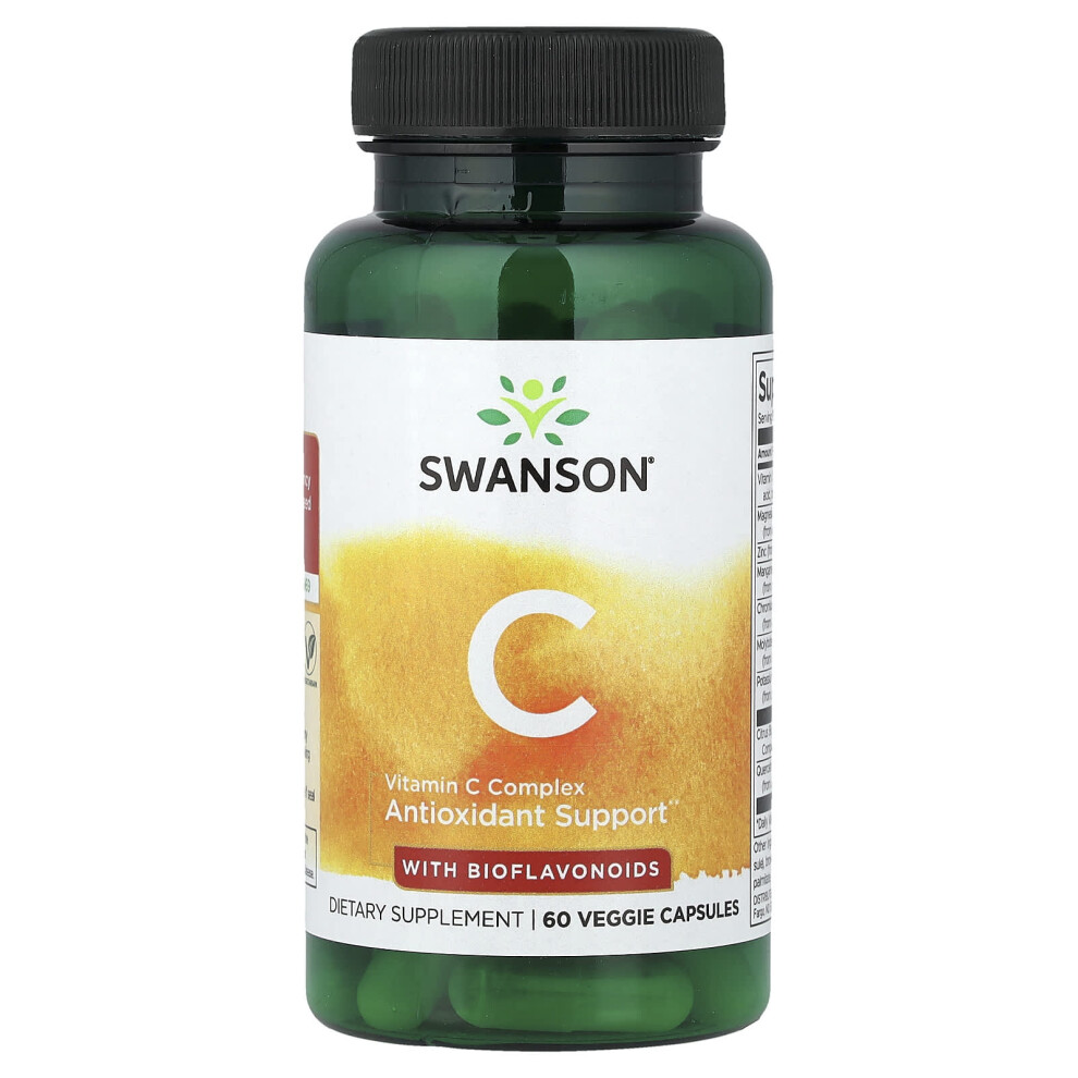 Swanson , Vitamin C Complex With Bioflavonoids, 60 Veggie Capsules