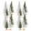 16pcs Mini Artificial Christmas Trees with Wooden Base 6