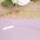 BalsaCircle runde plasttallerkener lavendel gull 5