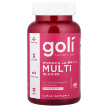 Goli Nutrition, Kobiety Pełne Multi Gummies, 60 Kawałków