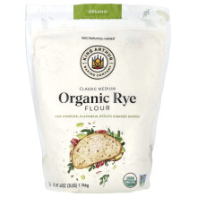 King Arthur Baking Company, Orgaaninen, Luonnollinen Klassinen Keskipitoinen Ruisjauho, 3 lbs (1,36 kg)