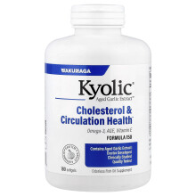 Kyolic, Gekookte Knoflook Extract, Cholesterol & Circulatie Gezondheid, 180 Softgels