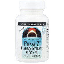 Source Naturals, Phase 2 Kohlenhydratblocker, 500 mg, 60 Tabletten