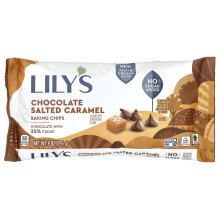 Lily's Sweets, Bakingschijfjes, Chocolade Zouten Karamel, 9 oz (255 g)