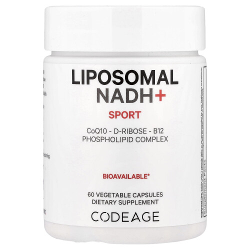 Codeage, Sport, Liposomalny NADH+, 60 Vegetable Capsules